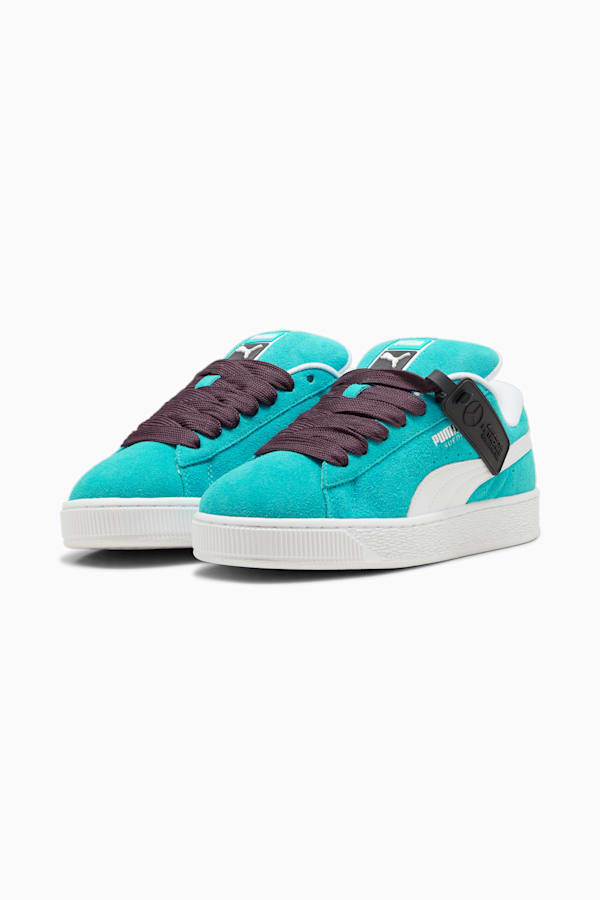 Mercedes-AMG Petronas F1® Suede XL Sneakers Unisex, Sheen Green-PUMA White, extralarge-GBR