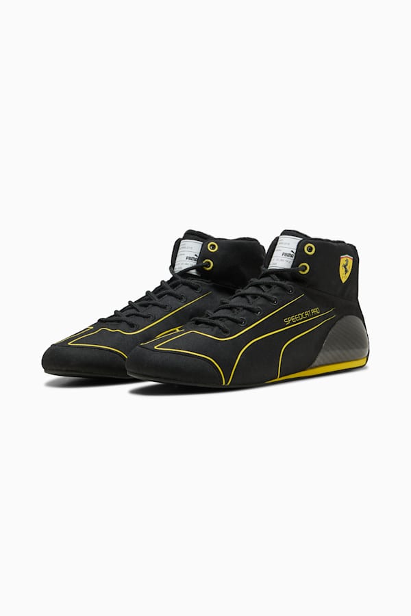 Ferrari Speedcat Pro Monza Motorsport Shoes Men, PUMA Black-Speed Yellow, extralarge