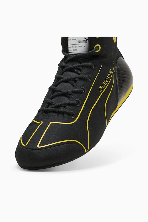 Ferrari Speedcat Pro Monza Motorsport Shoes Men, PUMA Black-Speed Yellow, extralarge
