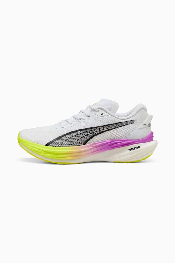 Deviate NITRO™ 3 Running Shoes Men, PUMA White-Yellow Alert-Pure Magenta, extralarge
