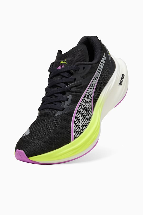 Deviate NITRO™ 3 Running Shoes Women, PUMA Black-Yellow Alert-Pure Magenta, extralarge