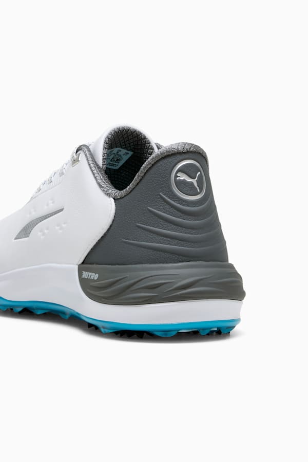 Phantomcat NITRO™+ Men's Golf Shoes, PUMA White-Slate Sky-Speed Blue, extralarge-GBR