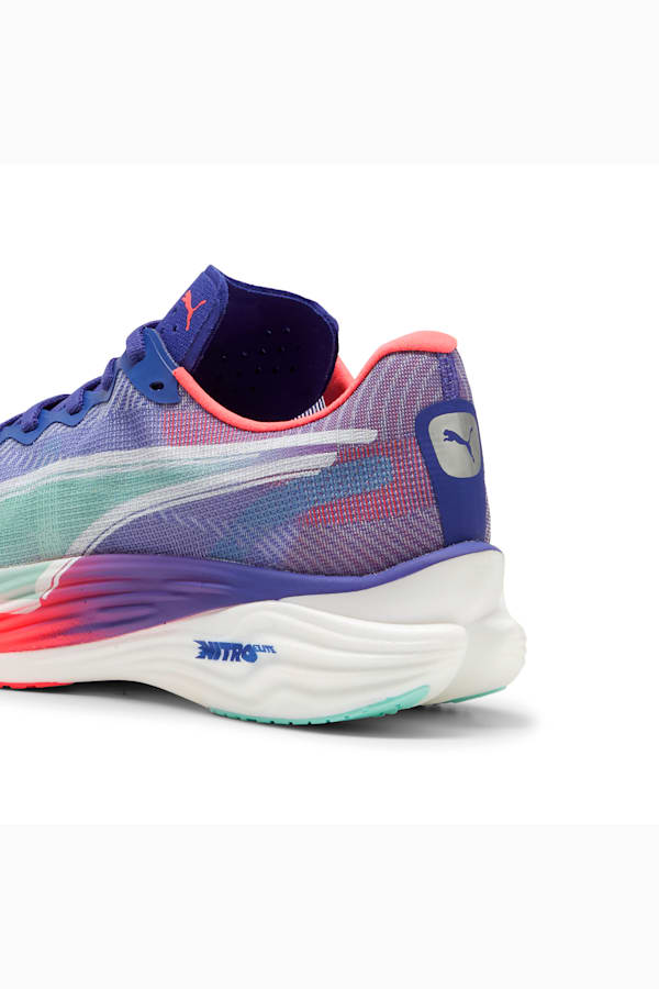 Deviate NITRO™ Elite 3 Running Shoes Men, Lapis Lazuli-Sunset Glow-Electric Peppermint, extralarge