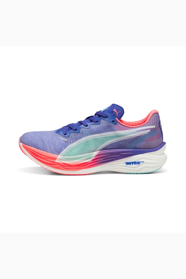 Deviate NITRO™ Elite 3 Running Shoes Men, Lapis Lazuli-Sunset Glow-Electric Peppermint, extralarge