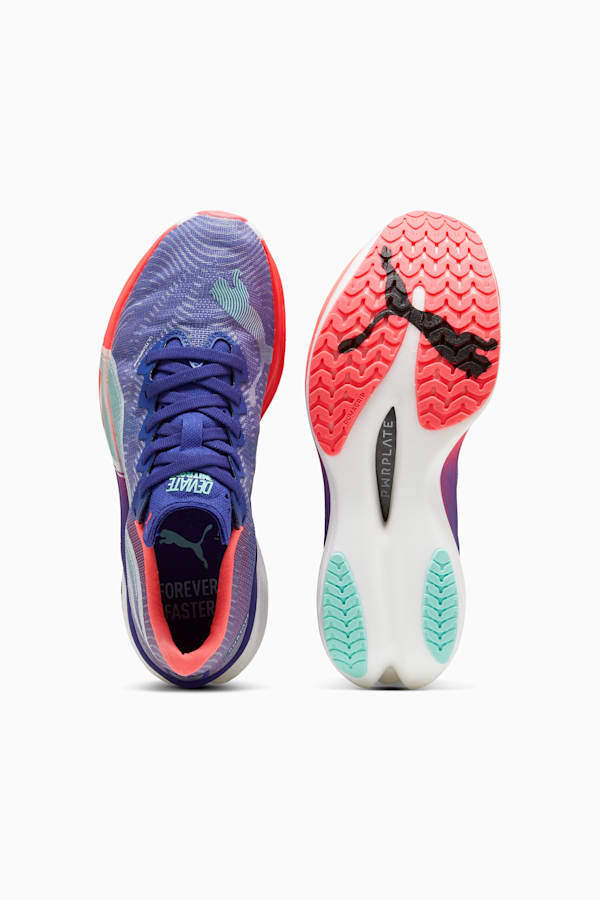 Deviate NITRO™ Elite 3 Running Shoes Women, Lapis Lazuli-Sunset Glow-Electric Peppermint, extralarge