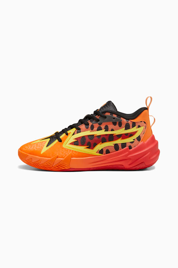 PUMA HOOPS x CHEETOS Scoot Zeros Basketball Shoes, For All Time Red-Rickie Orange-Yellow Blaze-PUMA Black, extralarge