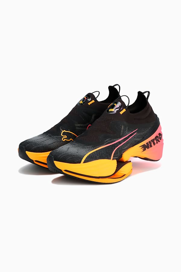 FAST-RB NITRO™ Elite Men's Running Shoes, PUMA Black-Sun Stream-Sunset Glow, extralarge