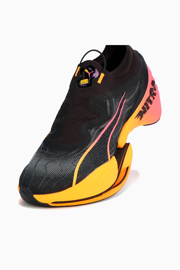 FAST-RB NITRO™ Elite Men's Running Shoes, PUMA Black-Sun Stream-Sunset Glow, extralarge