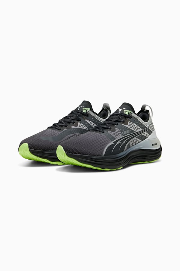 ForeverRun NITRO™ WTR Running Shoes Men, PUMA Black-Glacial Gray-Fizzy Apple, extralarge