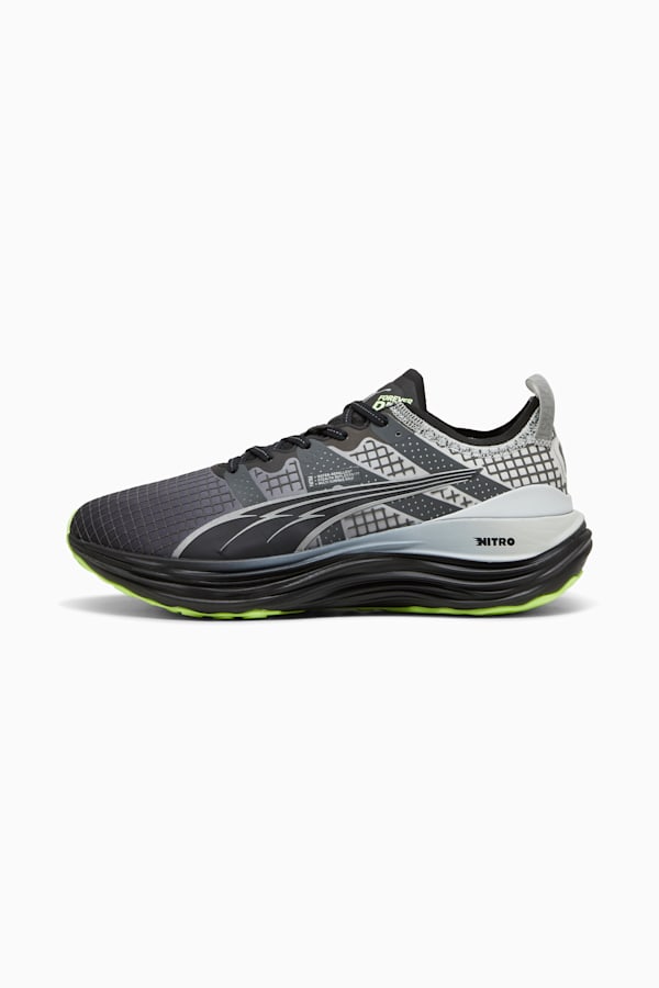 ForeverRun NITRO™ WTR Running Shoes Men, PUMA Black-Glacial Gray-Fizzy Apple, extralarge