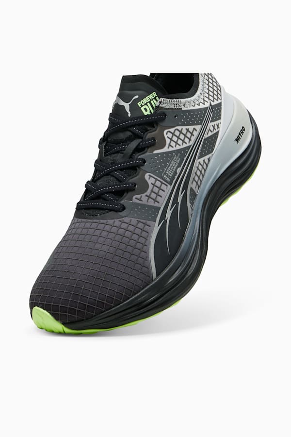ForeverRun NITRO™ WTR Running Shoes Men, PUMA Black-Glacial Gray-Fizzy Apple, extralarge