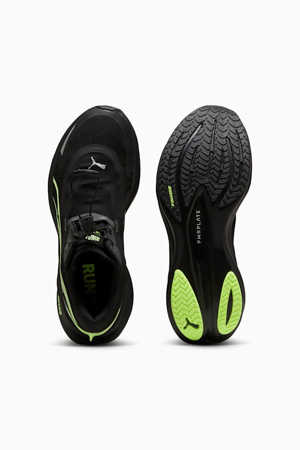 Deviate NITRO™ 3 WTR+ Running Shoes Women, Galactic Gray-PUMA Black-Fizzy Apple, extralarge