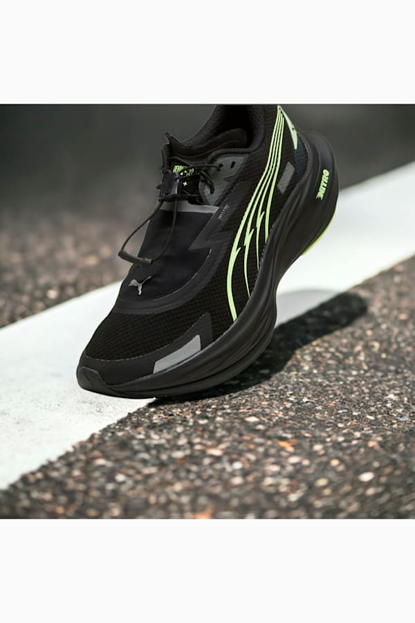 Deviate NITRO™ 3 WTR+ Running Shoes Women, Galactic Gray-PUMA Black-Fizzy Apple, extralarge