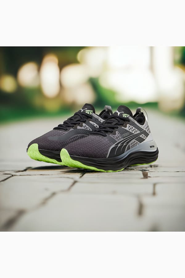 ForeverRun NITRO™ WTR Running Shoes Women, PUMA Black-Glacial Gray-Fizzy Apple, extralarge