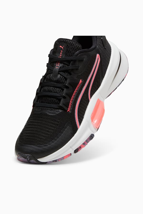 PWRFrame TR 3 Training Shoes Women, PUMA Black-Sunset Glow, extralarge