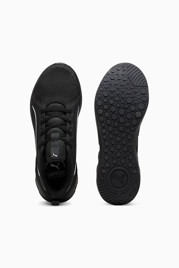 Black and white puma running shoes store
