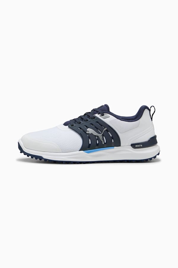 IGNITE Elevate 2 Golf Shoes Men, PUMA White-Deep Navy, extralarge-GBR