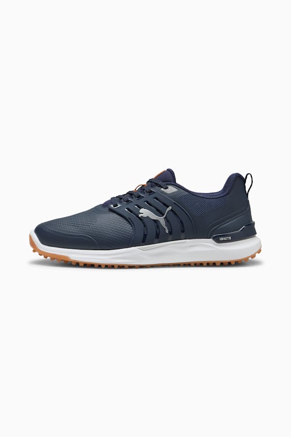 IGNITE Elevate 2 Golf Shoes Men, Deep Navy-PUMA Silver-Gum, extralarge-GBR