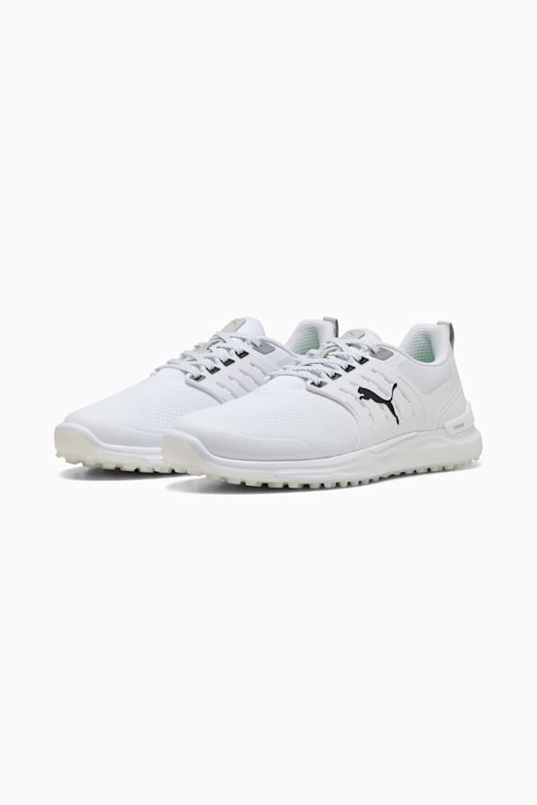 IGNITE Elevate 2 Golf Shoes Men, PUMA White-PUMA Black-PUMA Silver, extralarge