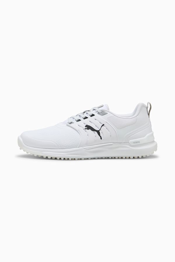 IGNITE Elevate 2 Golf Shoes Men, PUMA White-PUMA Black-PUMA Silver, extralarge