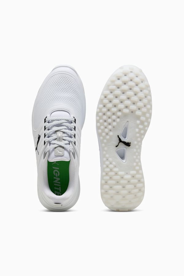 IGNITE Elevate 2 Golf Shoes Men, PUMA White-PUMA Black-PUMA Silver, extralarge