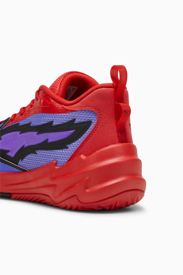 Scoot Zeros PRED Unisex Basketball Shoes, Dark Amethyst-For All Time Red, extralarge