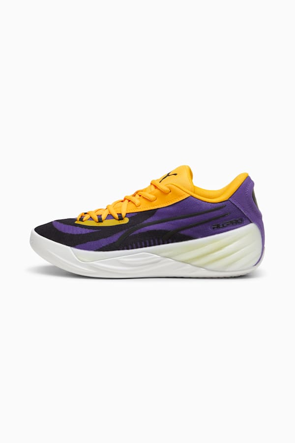 All-Pro NITRO™ Basketball Shoes, Team Violet-Yellow Sizzle-PUMA White, extralarge-GBR