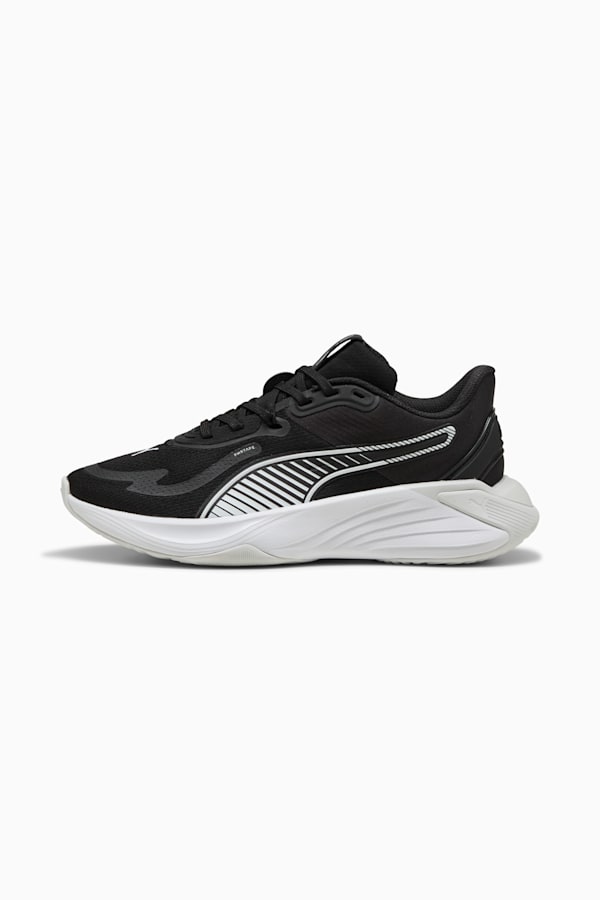 PWR Hybrid Training Shoes Women, PUMA Black-PUMA White-Feather Gray, extralarge-GBR