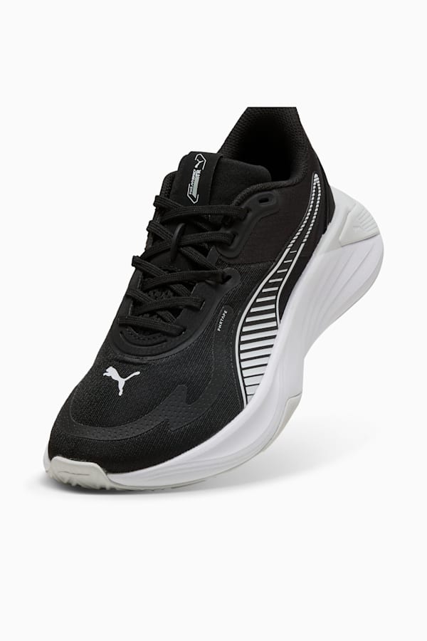 PWR Hybrid Training Shoes Women, PUMA Black-PUMA White-Feather Gray, extralarge-GBR