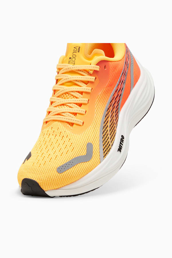 Velocity NITRO™ 3 Running Shoes Women, Sun Stream-Sunset Glow-PUMA White, extralarge