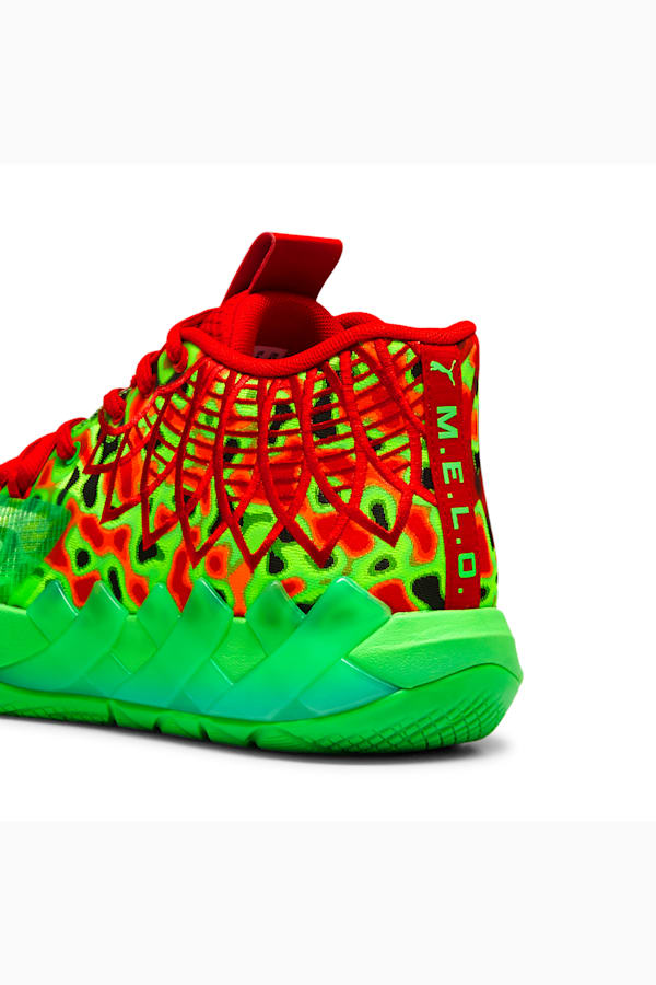 MB.01 Thermal Basketball Shoes, Fluro Green Pes-PUMA Red, extralarge