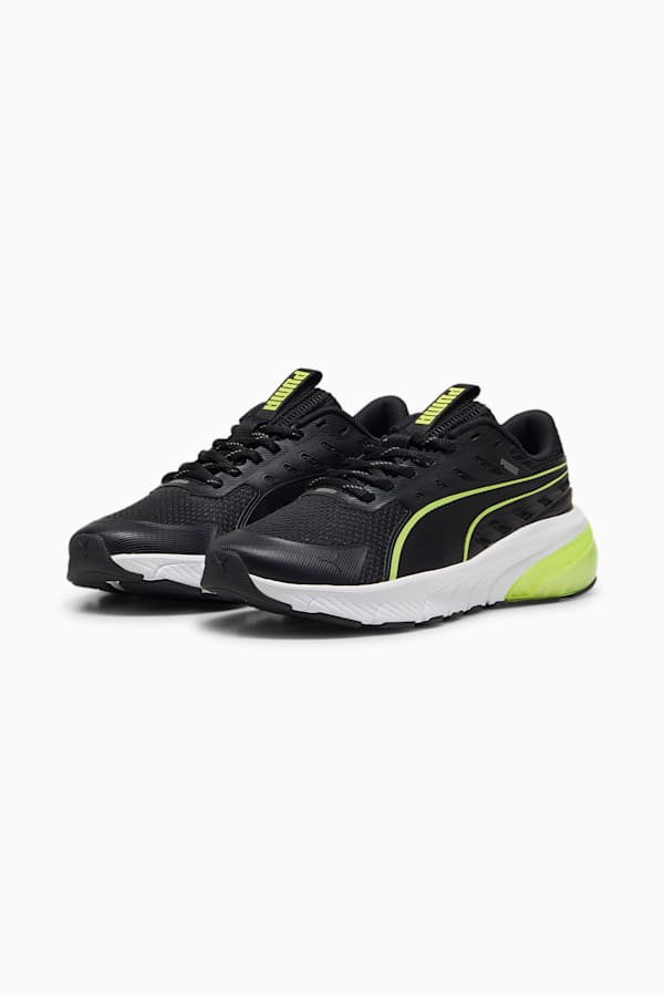 Cell Glare Running Shoes Youth, PUMA Black-Lime Pow, extralarge-GBR