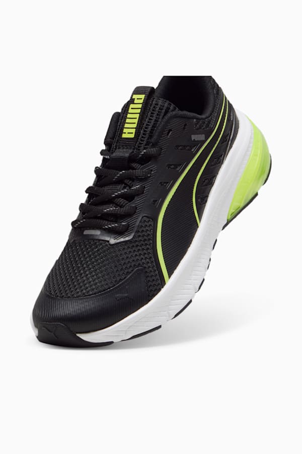 Cell Glare Running Shoes Youth, PUMA Black-Lime Pow, extralarge-GBR