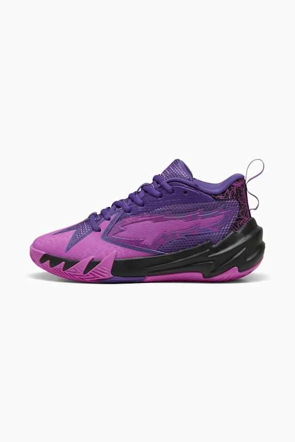 Scoot Zeros PL Basketball Shoes Youth, Pure Magenta-PUMA Black, extralarge-GBR