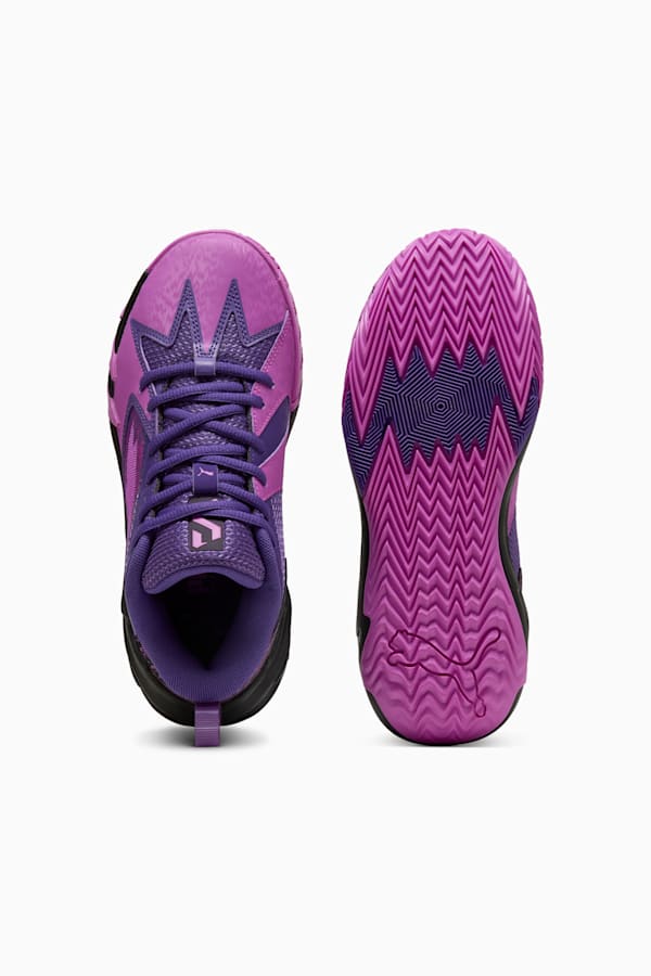 Scoot Zeros PL Basketball Shoes Youth, Pure Magenta-PUMA Black, extralarge-GBR