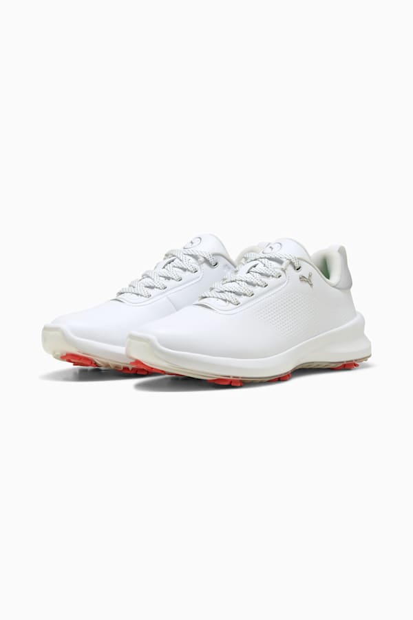 IGNITE Blaze 2 Golf Shoes Women, PUMA White-Peach Frost, extralarge