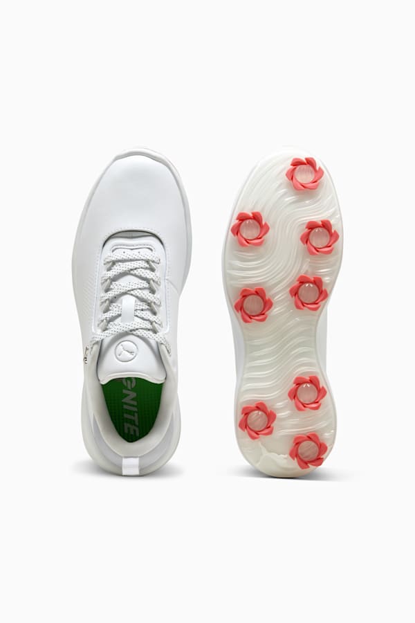 IGNITE Blaze 2 Golf Shoes Women, PUMA White-Peach Frost, extralarge