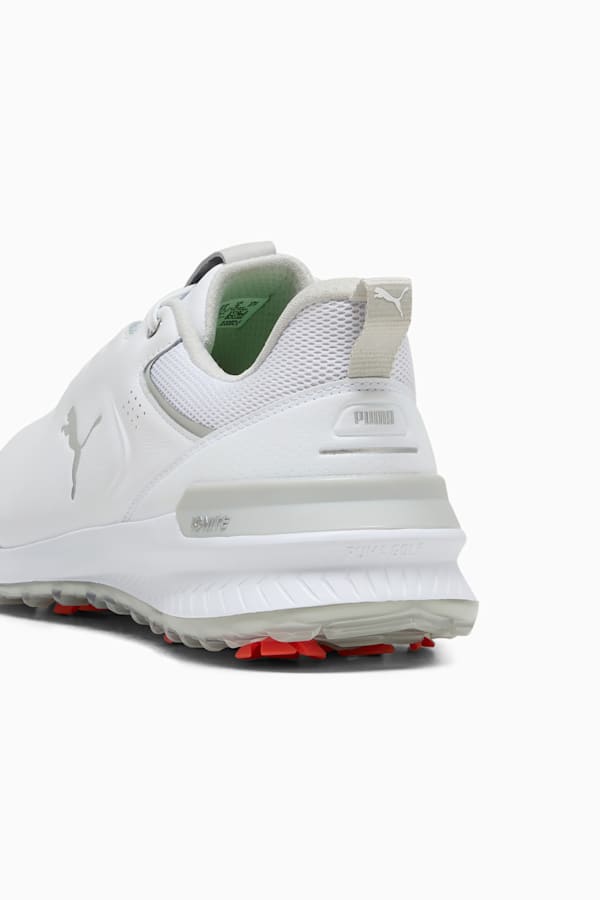 IGNITE Innovate Leather Golf Shoes Men, PUMA White-Ash Gray, extralarge