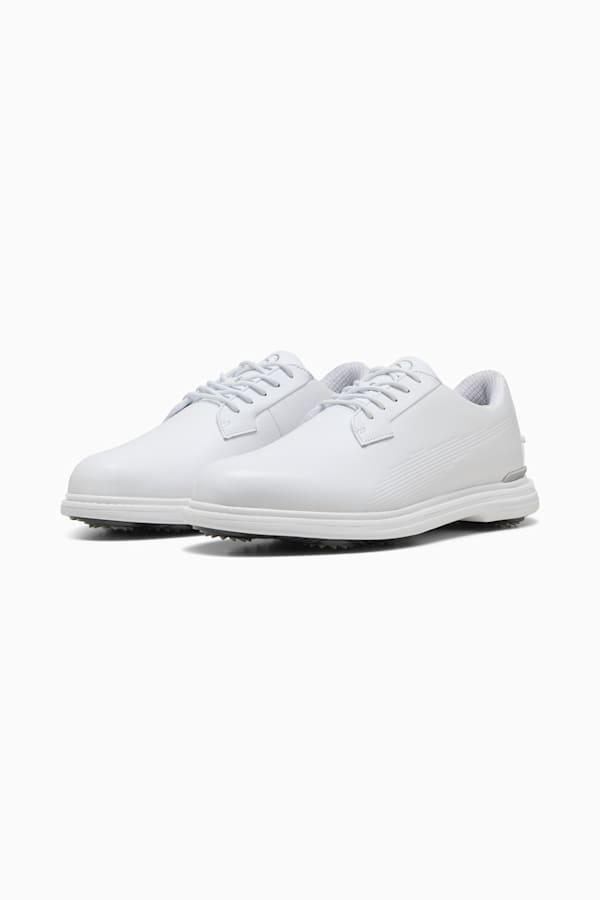 PUMA Royale Golf Shoes Men, PUMA White-Slate Sky-Ash Gray, extralarge