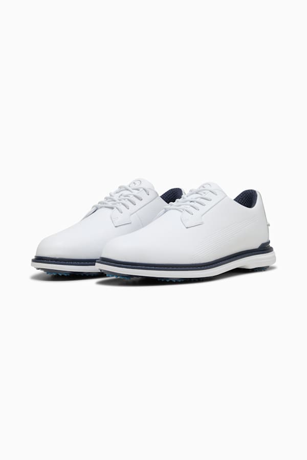 PUMA Royale Golf Shoes Men, PUMA White-Deep Navy-Team Light Blue, extralarge-GBR