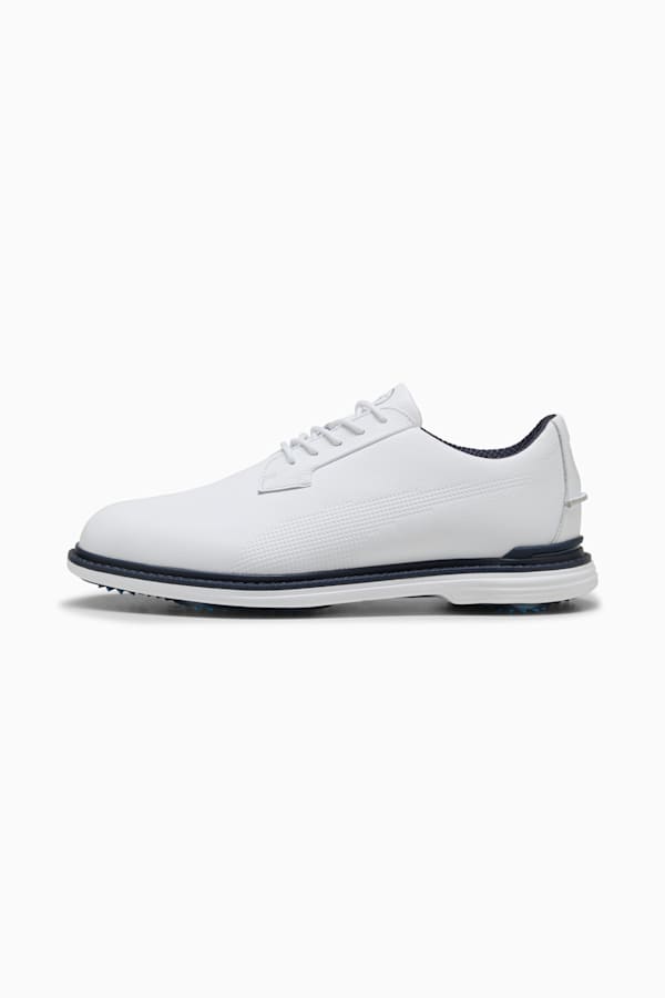 PUMA Royale Golf Shoes Men, PUMA White-Deep Navy-Team Light Blue, extralarge-GBR