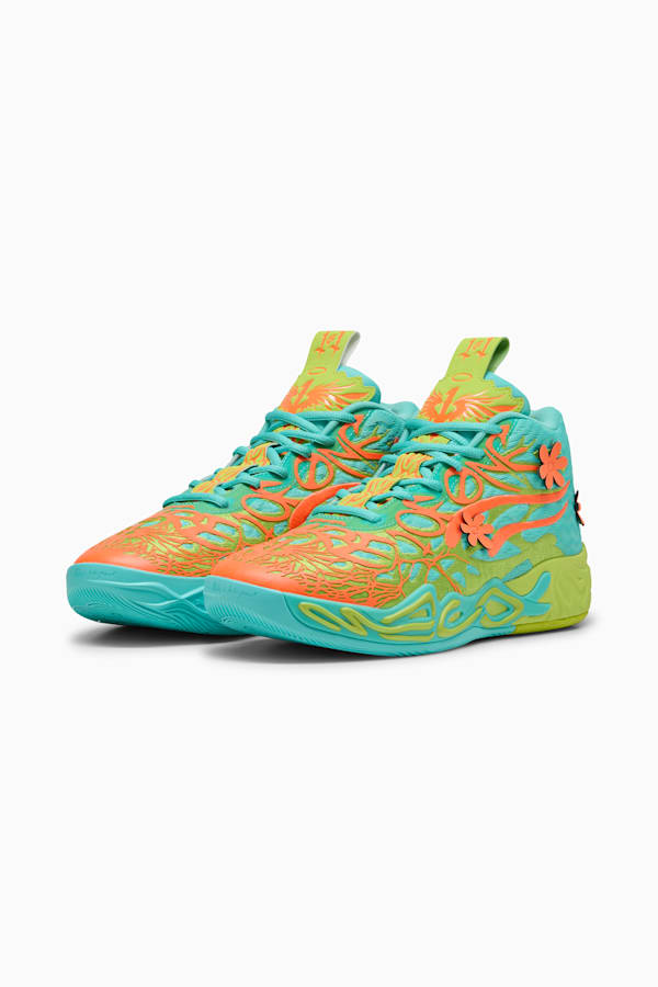 MB.04 Scooby Doo Basketball Shoes, Aquatic-Lime Smash-Heat Fire, extralarge