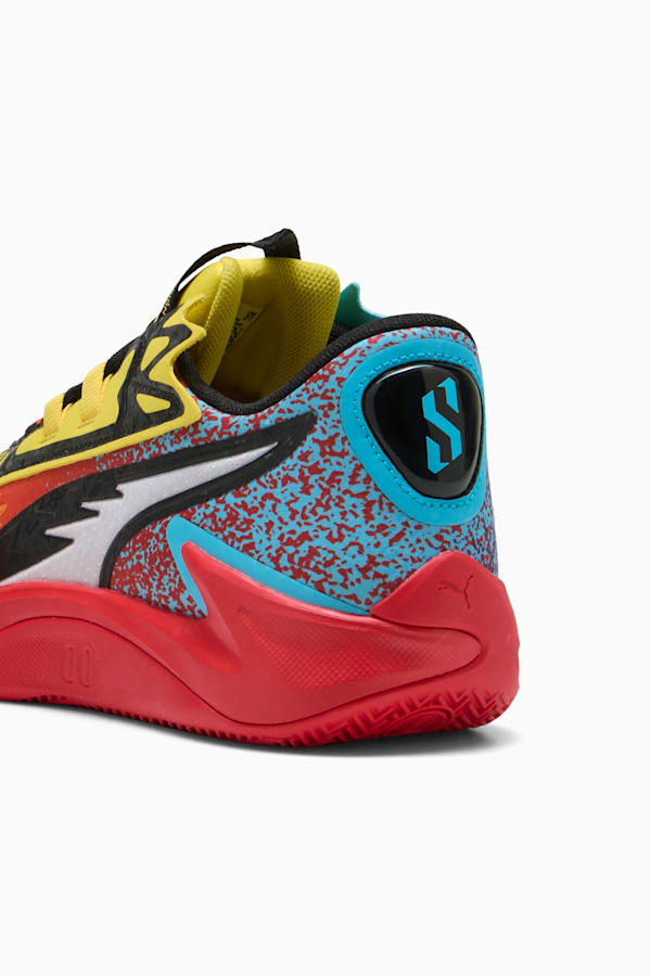 Scoot Zeros II Caution Basketball Shoes Unisex, Rickie Orange-Speed Yellow, extralarge-GBR