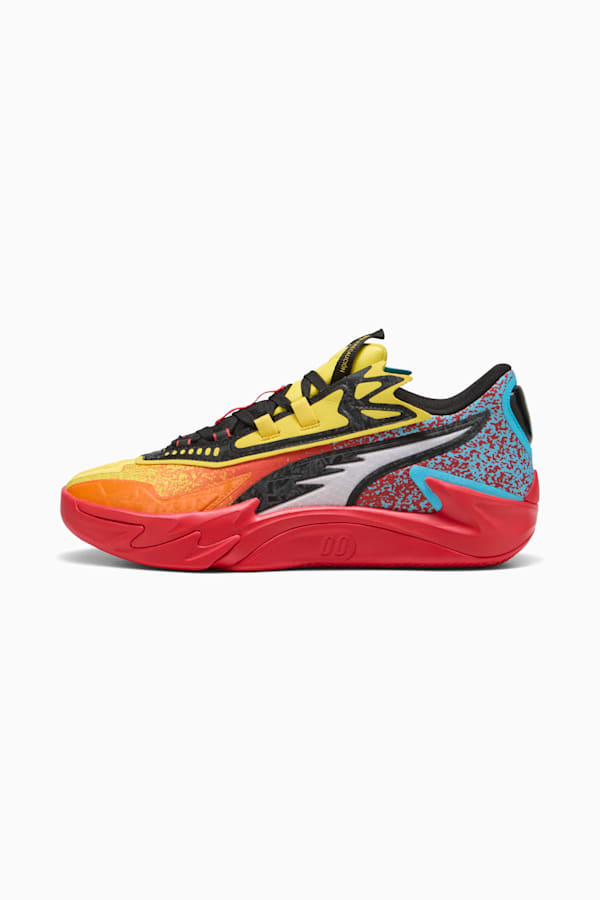 Scoot Zeros II Caution Basketball Shoes Unisex, Rickie Orange-Speed Yellow, extralarge-GBR