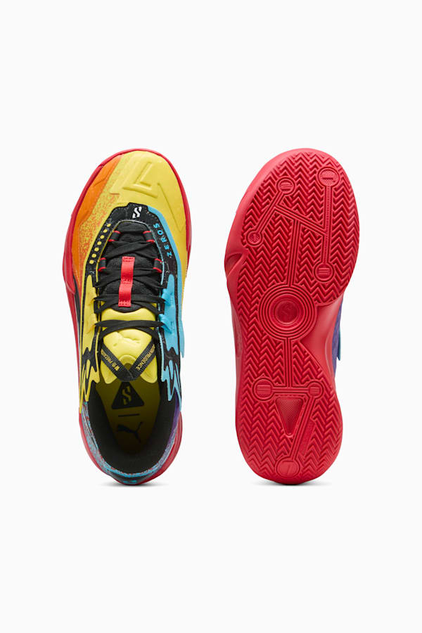 Scoot Zeros II Caution Basketball Shoes Unisex, Rickie Orange-Speed Yellow, extralarge-GBR