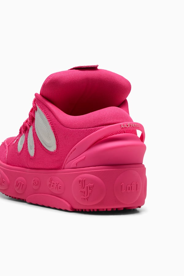 PUMA HOOPS x LAFRANCÉ Pink Carpet Sneakers Unisex, Glowing Pink-Glacial Gray, extralarge
