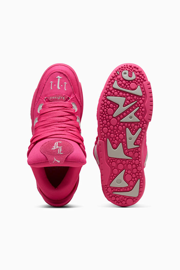 PUMA HOOPS x LAFRANCÉ Pink Carpet Sneakers Unisex, Glowing Pink-Glacial Gray, extralarge