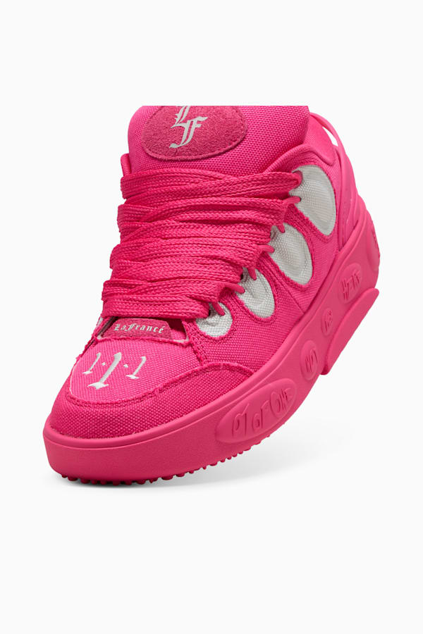 PUMA HOOPS x LAFRANCÉ Pink Carpet Sneakers Unisex, Glowing Pink-Glacial Gray, extralarge