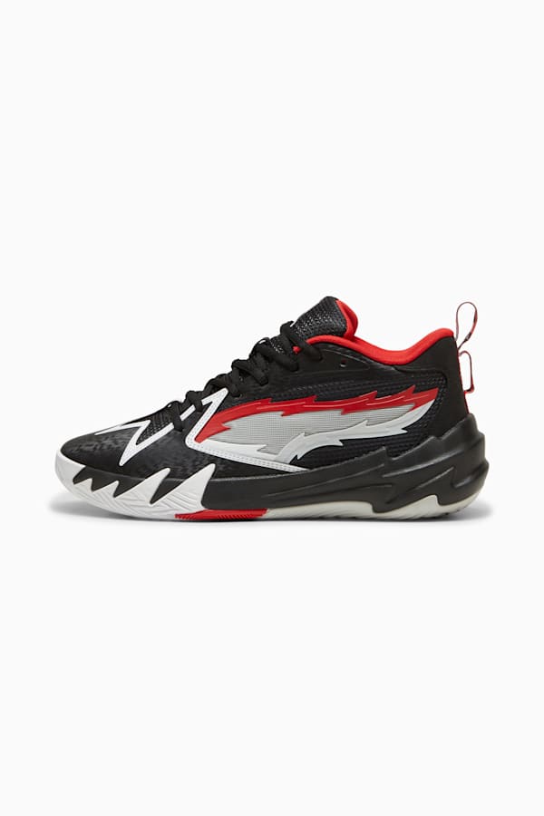 Scoot Zeros O.D.D. City Basketball Shoes, PUMA Black-For All Time Red, extralarge