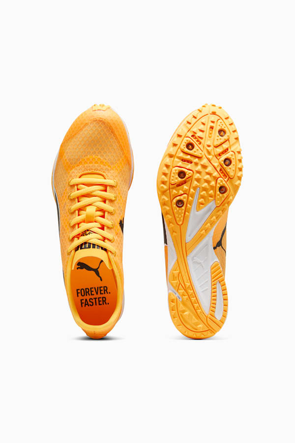 evoSPEED Haraka 8 Unisex Spikes Unisex, Sun Stream-PUMA Black-PUMA White, extralarge